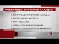 Man beaten with hammer at Nashville job site