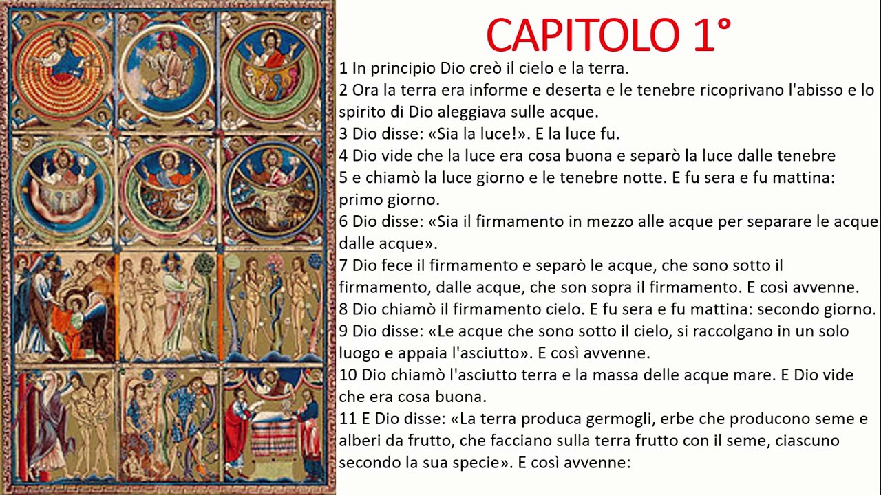 Genesi capitolo 1 Genesi capitolo 1