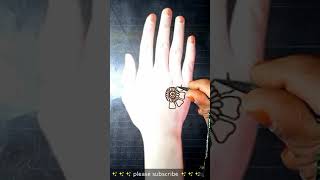 Simple back side hand mehendi design / Latest and beautiful mehndi design / shorts  MehndiArt