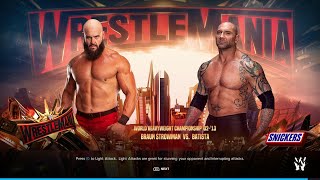 "💥 WWE 2K24 FULL MATCH - Braun Strowman vs. Batista - World Heavyweight Title Match
