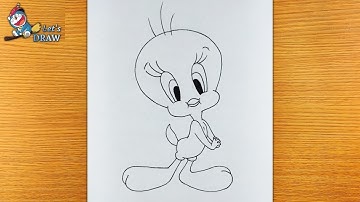 How to Draw Tweety Bird | How to draw Tweety Bird - Easy step-by-step drawing lessons for kids