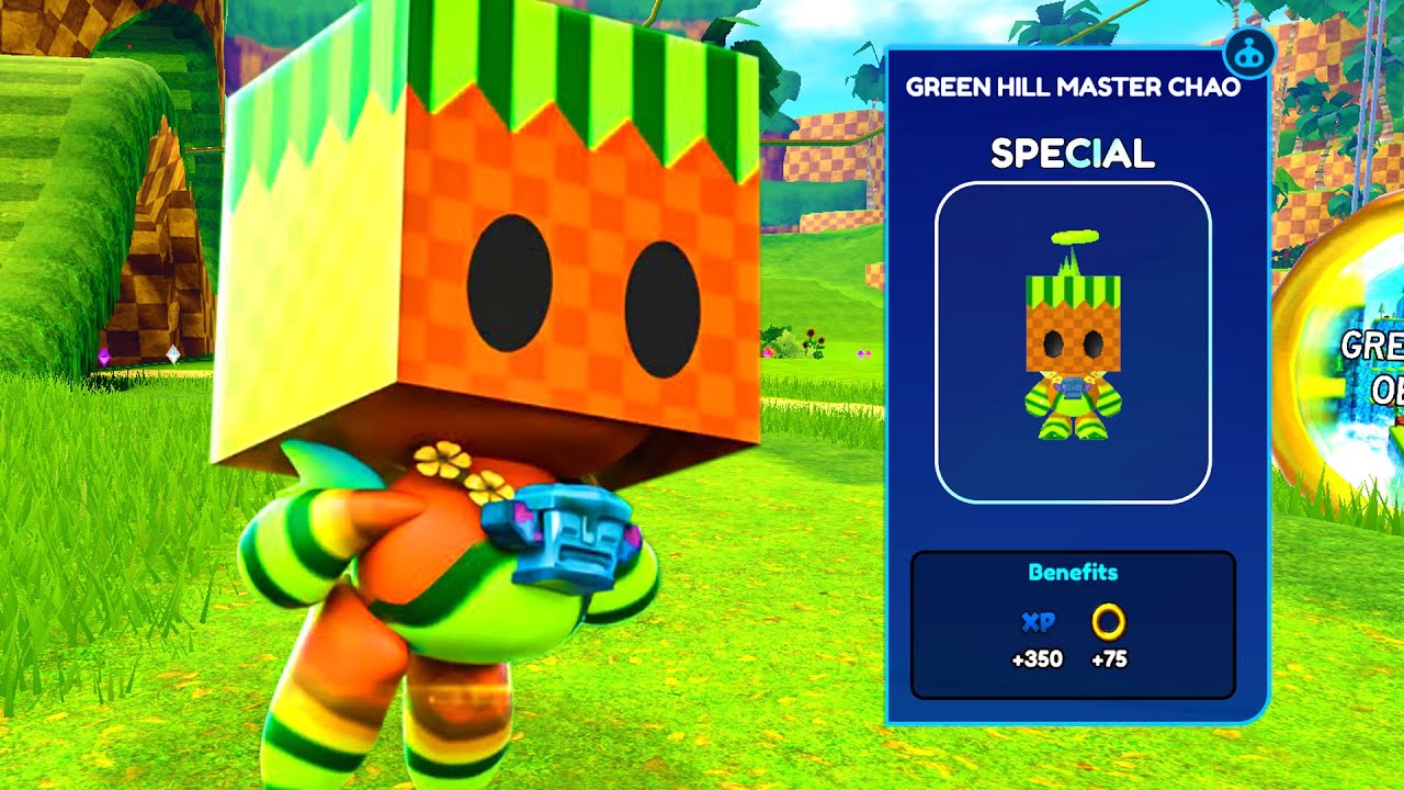 HOW TO UNLOCK GREEN HILL MASTER CHAO FAST Roblox Sonic Speed Simulator YouTube