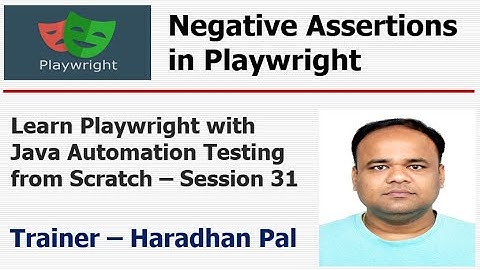 S#31: Negative Assertions & Change the default Assertions Timeout - Playwright with Java #coding