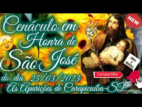Cenáculo em Honra à São José do dia 25/03/2023 em Itaim Paulista/SP - As Aparições de Carapicuíba-SP