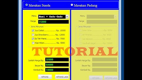 Tutorial delphi  xe2 aplikasi restoran berbasis web