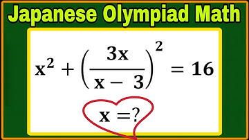 Japanese| A Super Interesting Olympiad Math Problem| Tricky Math Question| Brain Buster Maths|Solve?