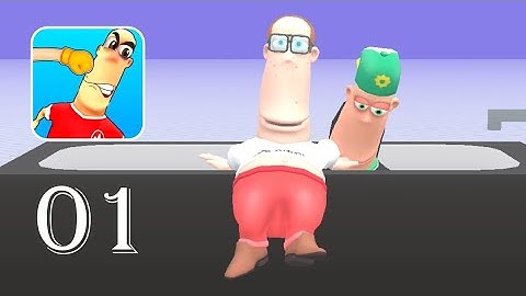 Annoying Uncle Punching Game - Gameplay 01 - Level 1-50