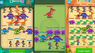 Merge Master Dinosaurs Battle ⭐ Gameplay Walkthrough