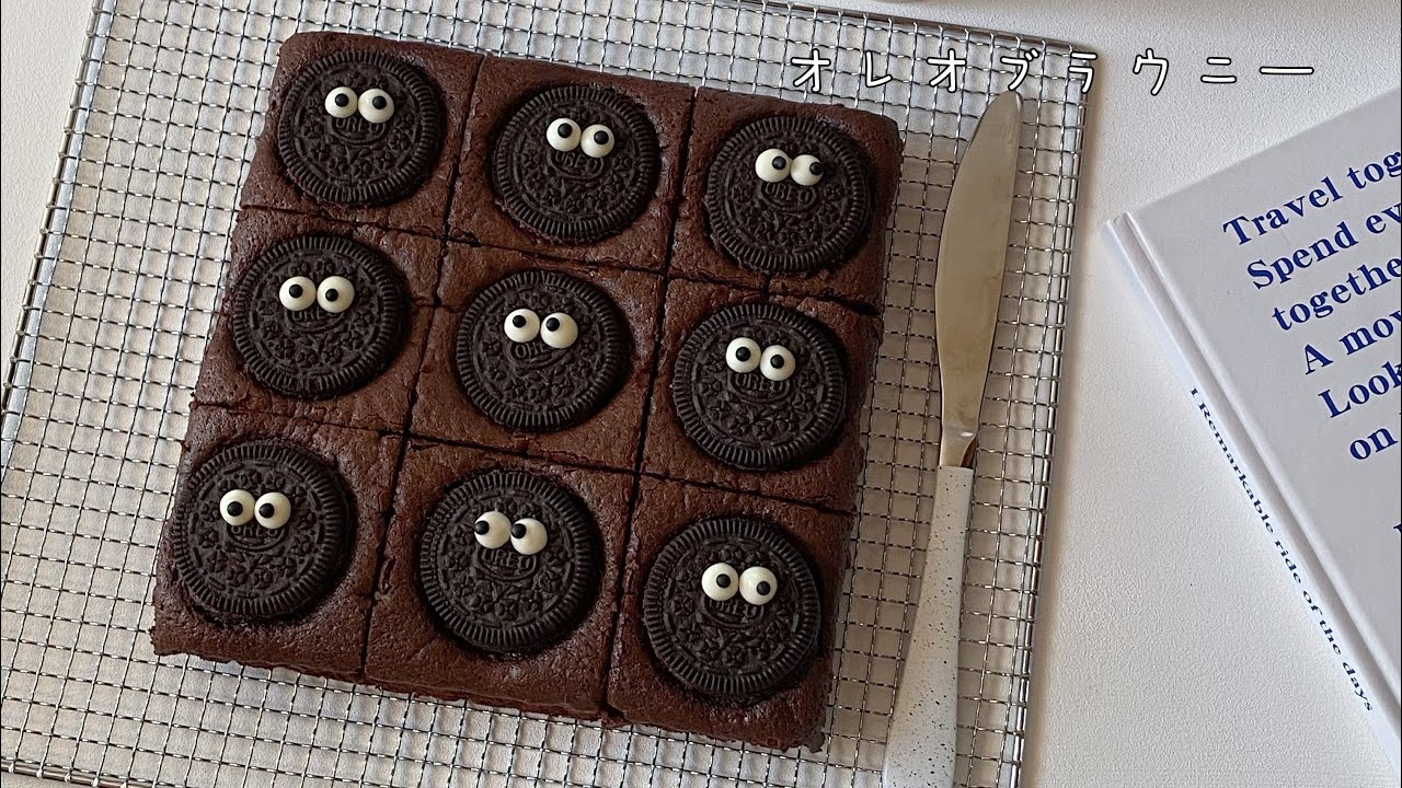 オレオブラウニー🖤/濃厚激うまリピ確！ホケミで簡単レシピ！
