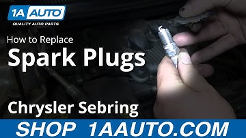 How To Install Change Replace Spark Plugs 2001-06 Chrysler Sebring 2.7L