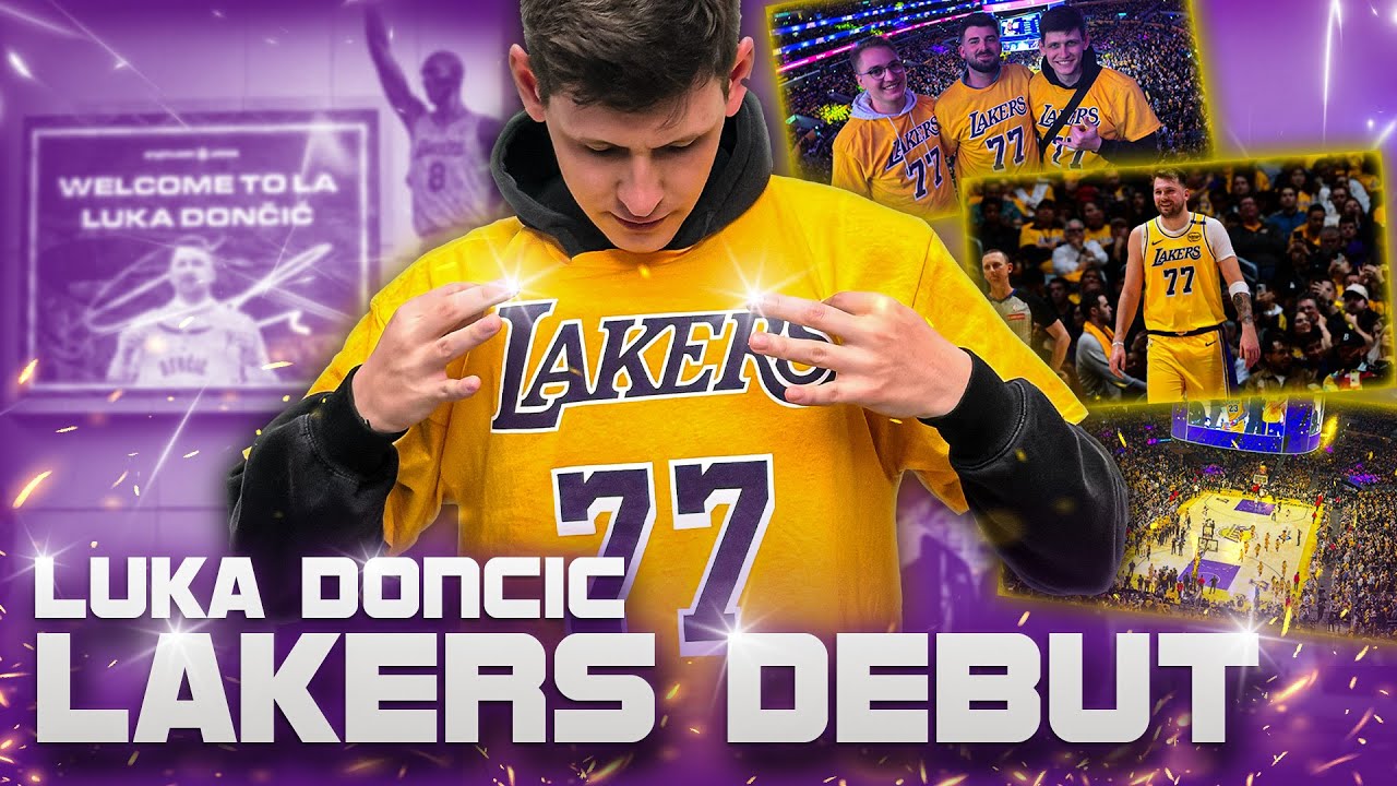 Live im Stadion beim LUKA DONCIC LAKERS Debut in LA 🏀 Stadion Vlog Highlights