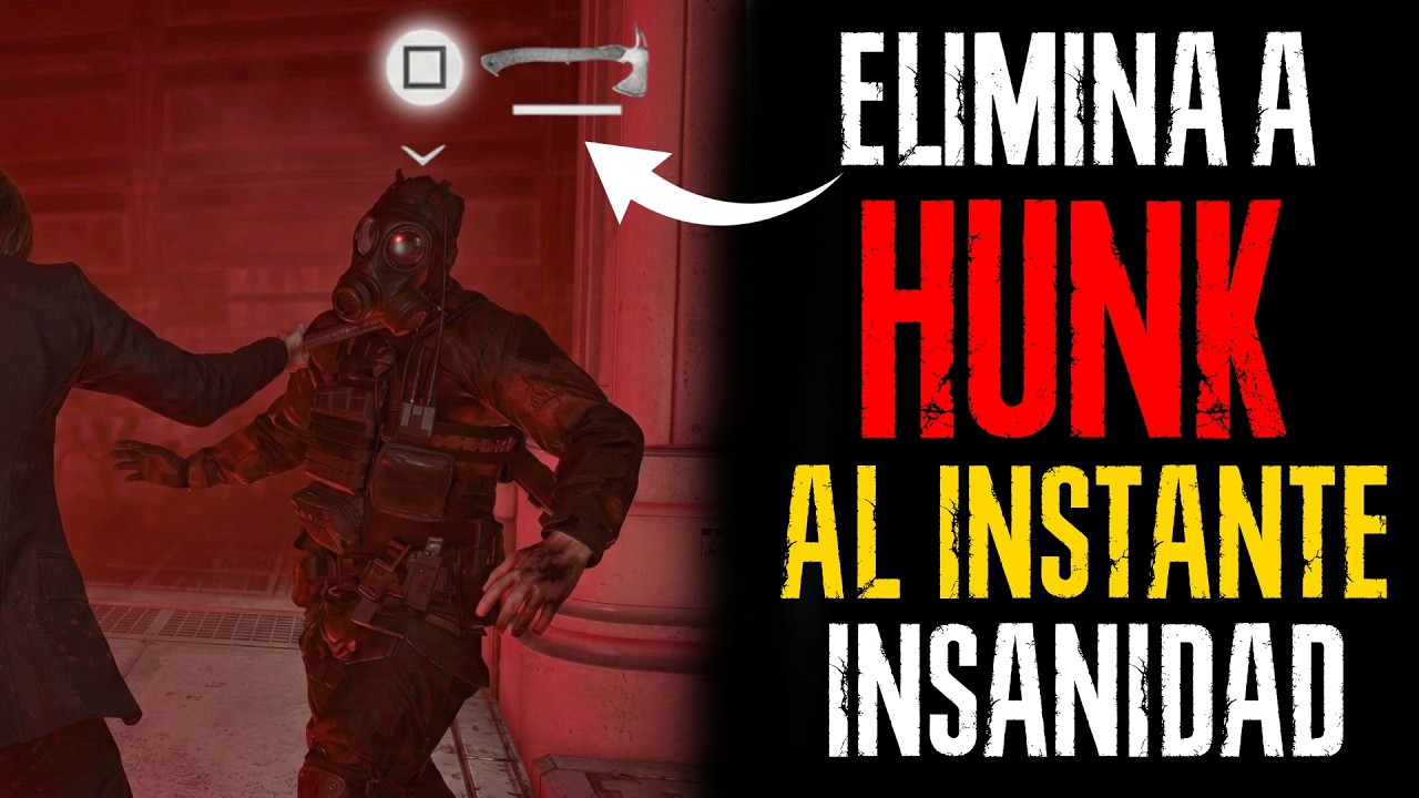 El "INSTA KILL" a HUNK que rompe la dificultad INSANIDAD 🪓 | SIN DAÑO | Resident Evil Requiem