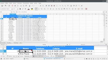 LIBREOFFICE CALC - LOCALIZAR E ANOTAÇÕES
