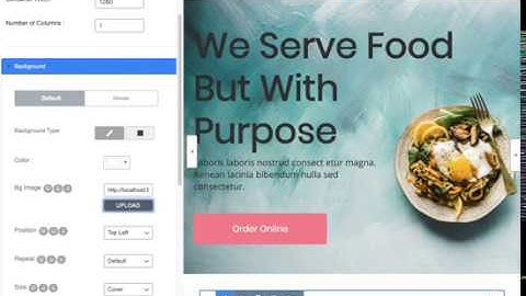 How to change background image of section/row - PluginOps Landing Page Builder