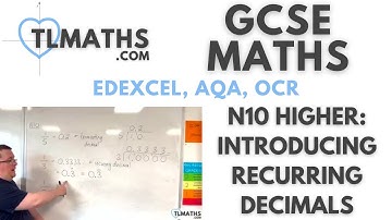 GCSE Maths: N10h-06 Introducing Recurring Decimals