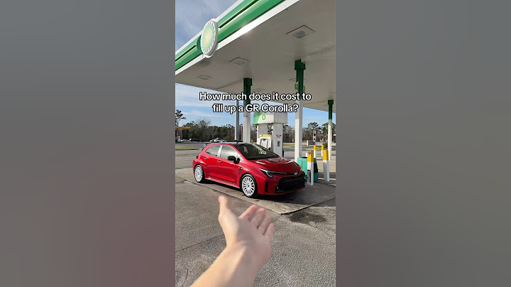 How much does it cost to fill up a GR Corolla?