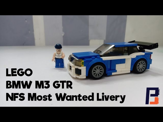 LEGO MOC BMW E46 M3 GTR Need for Speed MOST WANTED Edition (blue