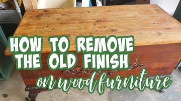 How to Strip Wood Finish on Vintage Furniture