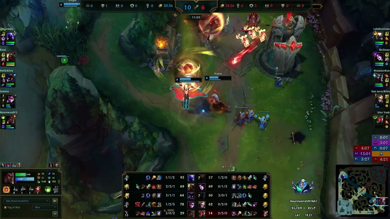 MEL VS TEEMO - 18/4/12 KDA SUPPORT GAMEPLAY