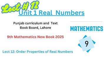 Understanding the Order Properties of Real Numbers (Inequality Properties)