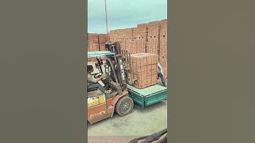 Brick Factory Loading Unloading: Forklift and Truck Perfect Coordination