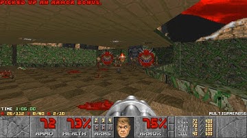 The Ultimate Doom - E2M5 (Command Center) 100% (Secret Exit To E2M9)