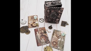 Vintage Mixed Media ATCs & Altered ATC Box