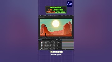 Hoe je een parallax-effect creëert in After Effects - Snelle tutorial #tutorials #AfterEffects #A...