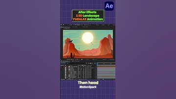 Hoe je een parallax-effect creëert in After Effects - Snelle tutorial #tutorials #AfterEffects #A...