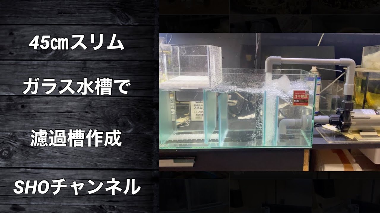 水槽2000×50 クーラー、棚、濾過槽まとめて