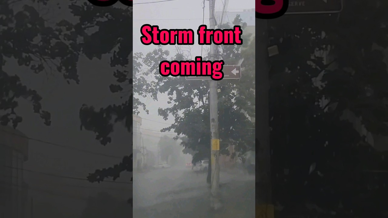 White water running and the pressure is low_Storm front coming 