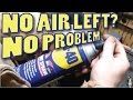 Refill flat aerosol spray cans like the wd40 and others