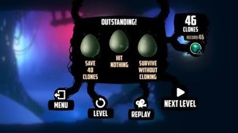BADLAND Day 1-Level 35 Squared (Single player): 40 clones mission