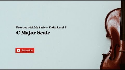 Violin RCM Level 7 Technique - C Major Scale (slower tempo)