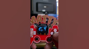 Custom TinyJoypad PCB with Tiny Invaders game.