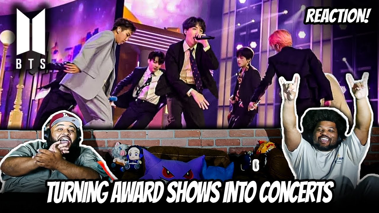 BTS turning award show into their concert REACTION - YouTube