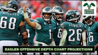 Eagles Offensive Depth Chart Projections I Kelly Green Hour Podcast