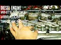 Diesel engine vibration/white smoke/kat kat noise knocking problem.xcent engine kat kat noise.