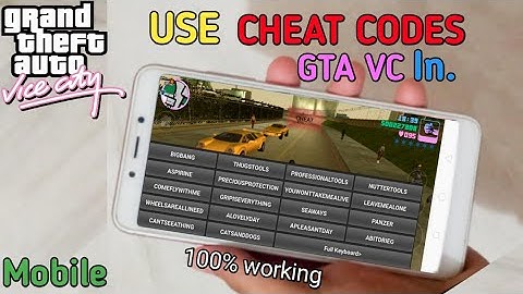 How To Use Cheats In Gta Vice City Any Android Device Free 100% working without rooted