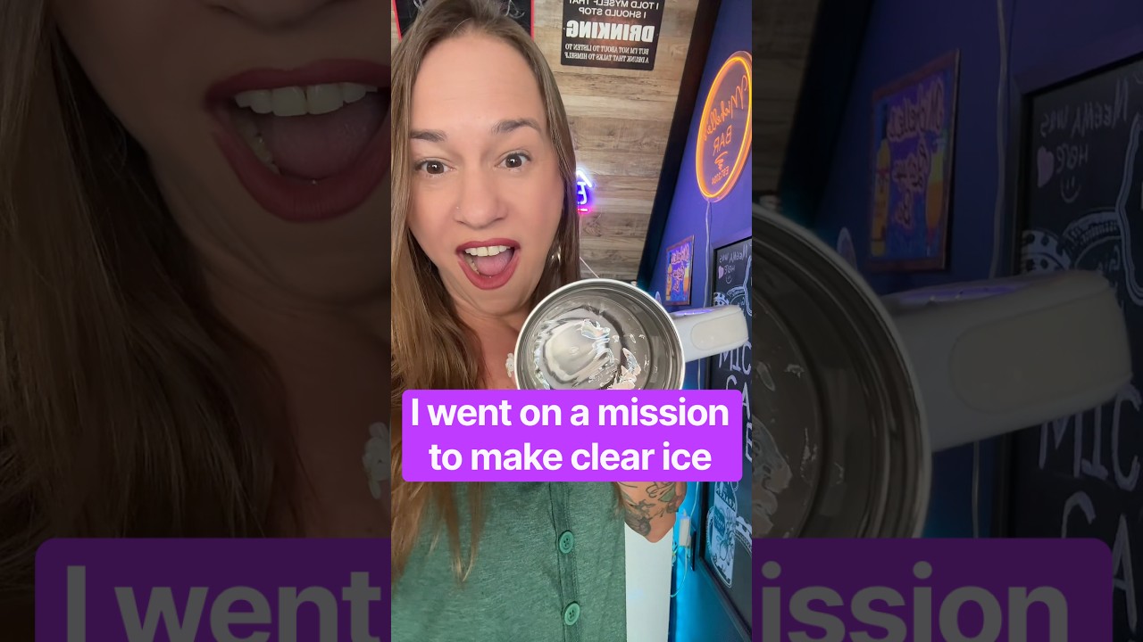How to make clear ice at home, but good luck getting it out 😅
