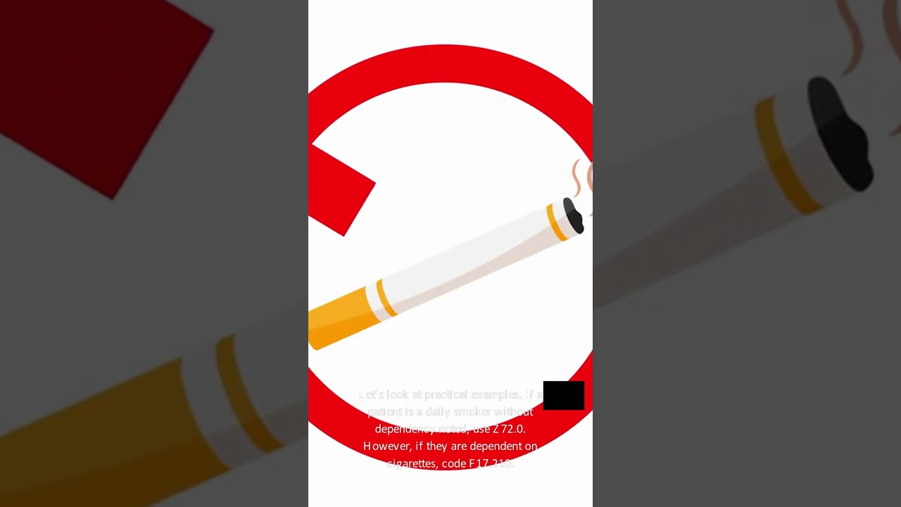 medical coding for nicotine tobacco use icd 10 cm - YouTube