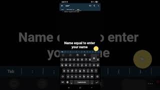 #learning user input in python #learn Python in smartphone #Pydroid 3 App #Subscribe for more video.