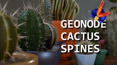 Blender 4.2 Tutorial: Cactus Spines with Geometry Nodes