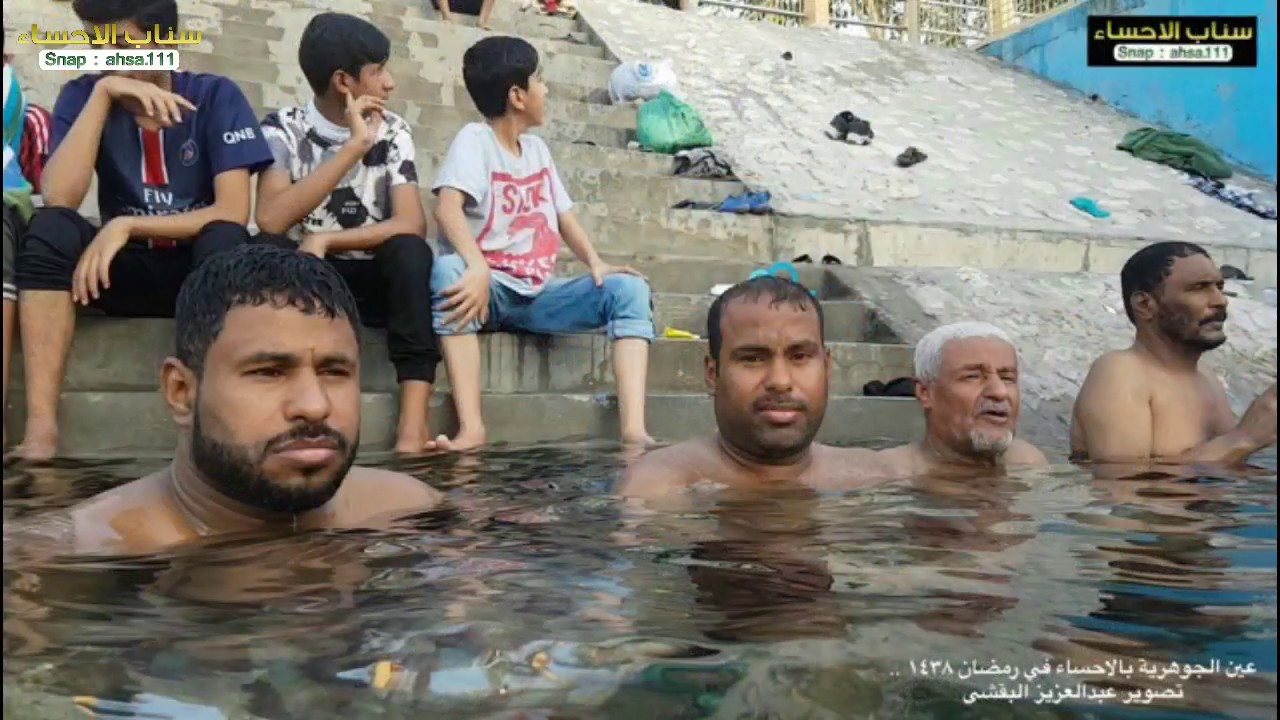 عين الجوهرية وهي تتفجر مياهها !! | سناب الاحساء