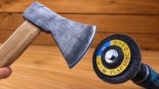 Easy Way To Sharpen Your Ax Like A Razor Sharp! Even Experts Will Be Surprised!
