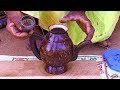 How To Make a Teapot from dry coconut shell