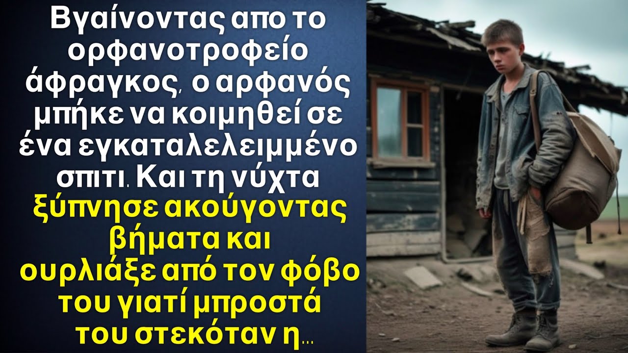Βγαίνοντας από το ορφανοτροφείο ο νεαρός μπήκε να κοιμηθεί σε έρημο σπίτι, και ξυπνώντας τη νύχτα…
