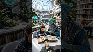 Future Me Insaan Aur Aliens Sath Rahenge? 👽🌍 #Future #Alien #FutureCity #AI #AIVideo #SciFi #Future