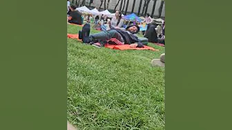 White Guy Airs Out Sweaty Dress Socks