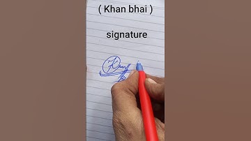 khan signature ( khan bhai) signature like a billionaires | your name | pk signature # short